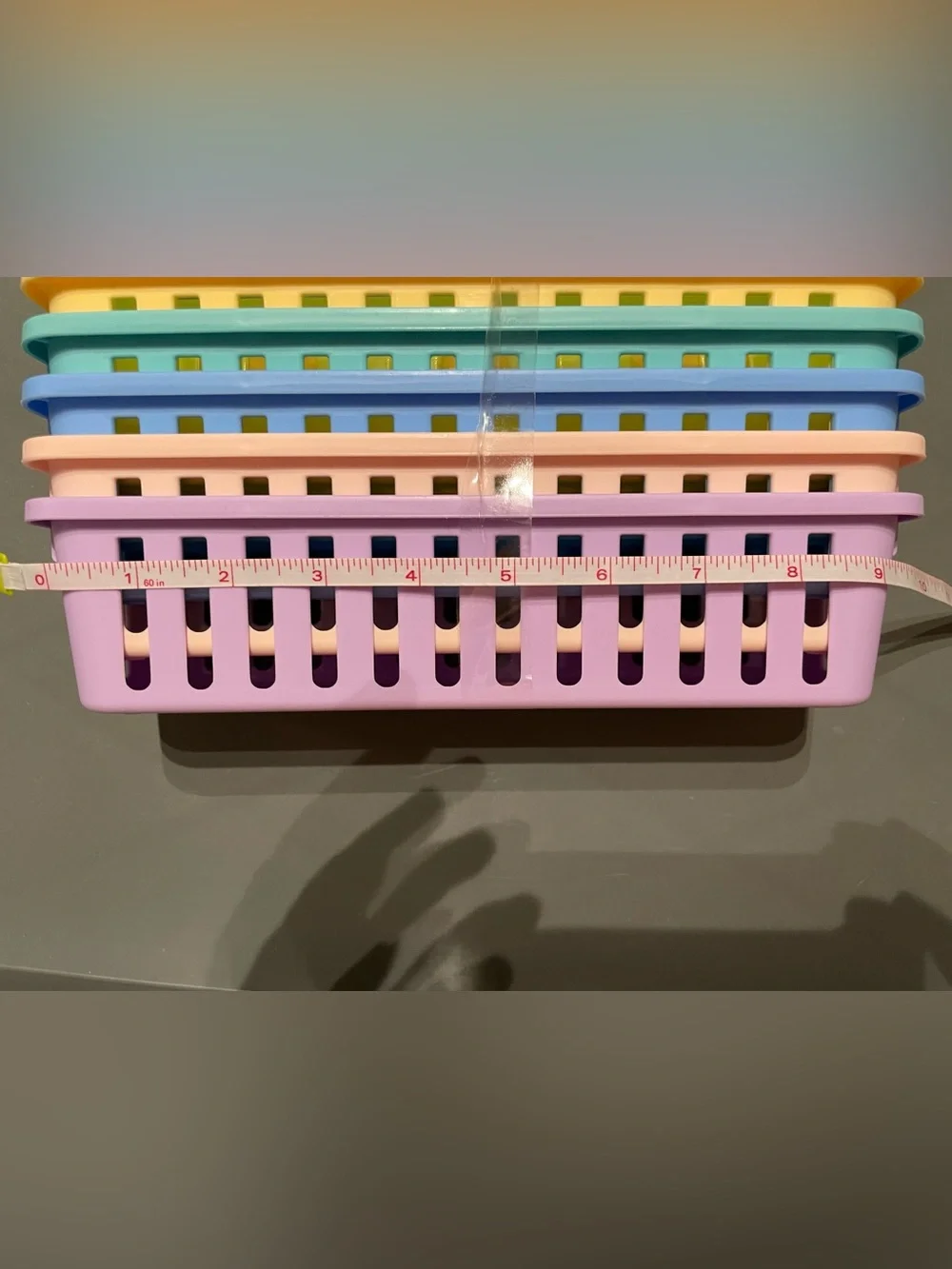 Up & Up 6pk Small Baskets with Lids Pastel colorway New